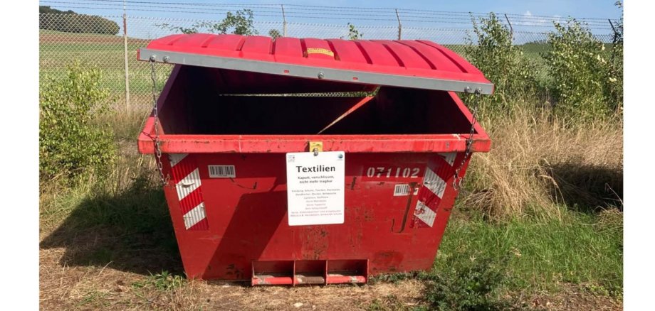 Container für Altkleider