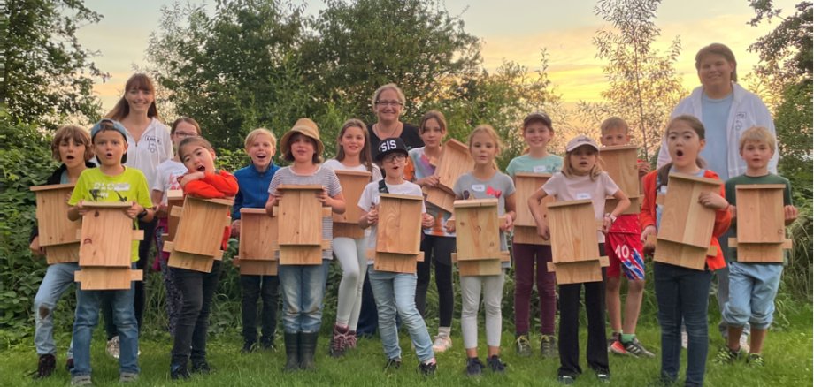 Gruppenbild Teilnehmer Fledermäuse