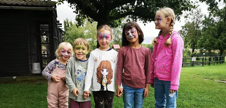 Kinderschminken Abschlussveranstaltung