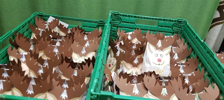 Plätzchentüten in Körben