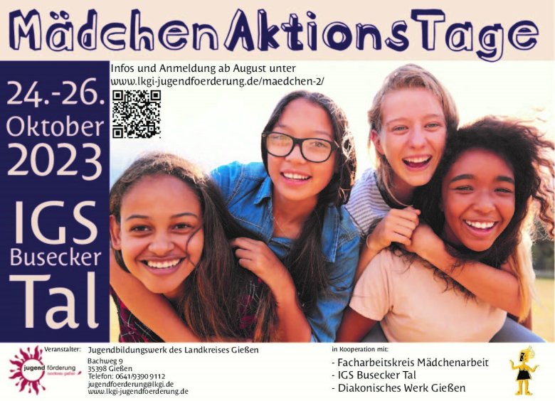 Flyer Mädchen Aktions Tage