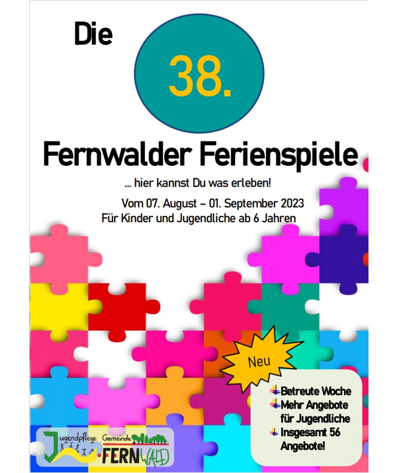 Flyer Sommerferien 2023